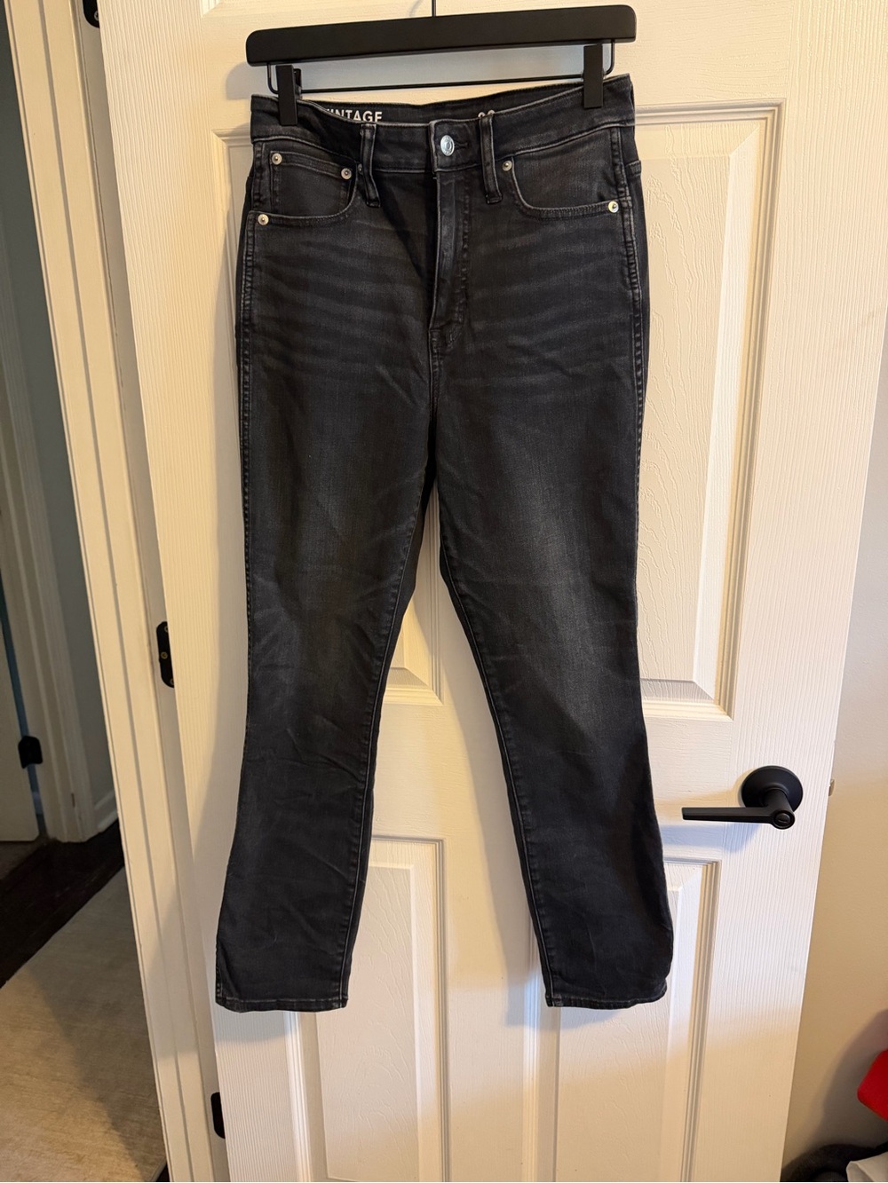 J. Crew Women's Straight Leg Black Jeans